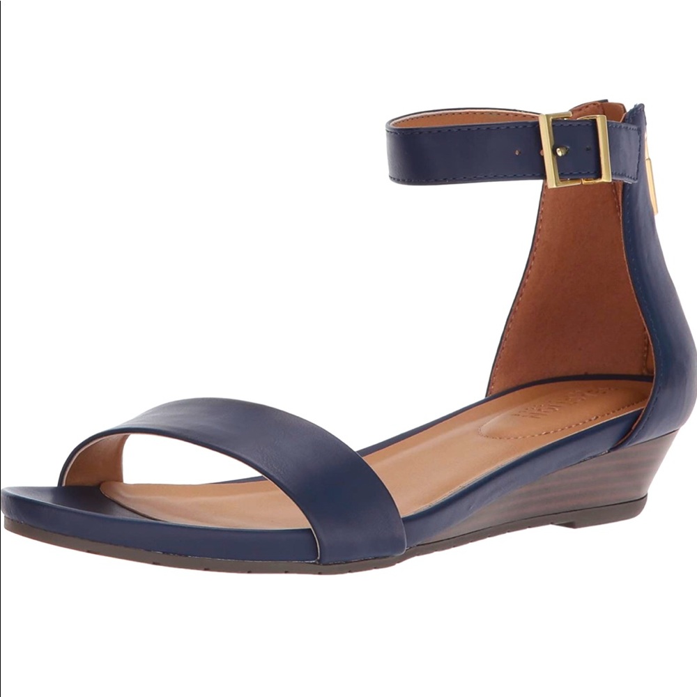 Women’s Navy Dress Shoes with ankle strap